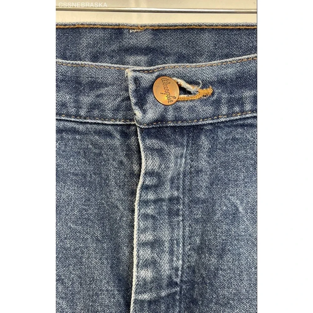 Wrangler Blue 13MWZ Cowboy Cut‎ men's jeans in 100% cotton denim - Size 38x32
